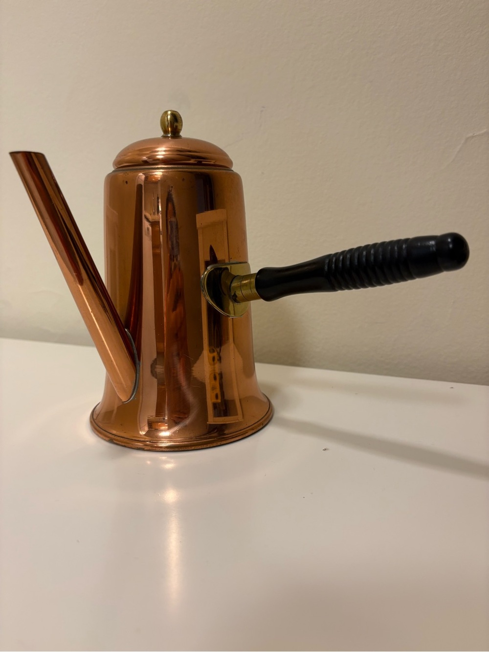 Vintage Coppercraft Guild Taunton Mass. Teapot Chocolate Coffee Pot